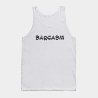 sarcasm scribble art typography for worker Tank Top